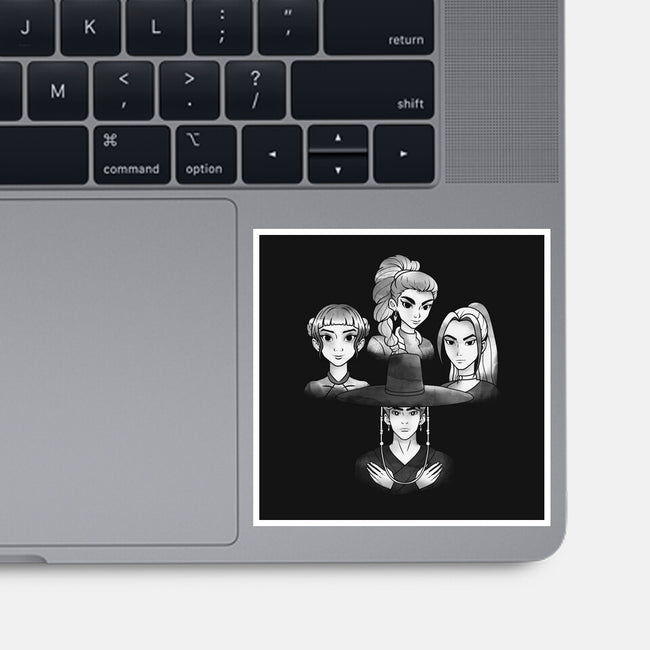 Demon And The Hunters-None-Glossy-Sticker-dandingeroz