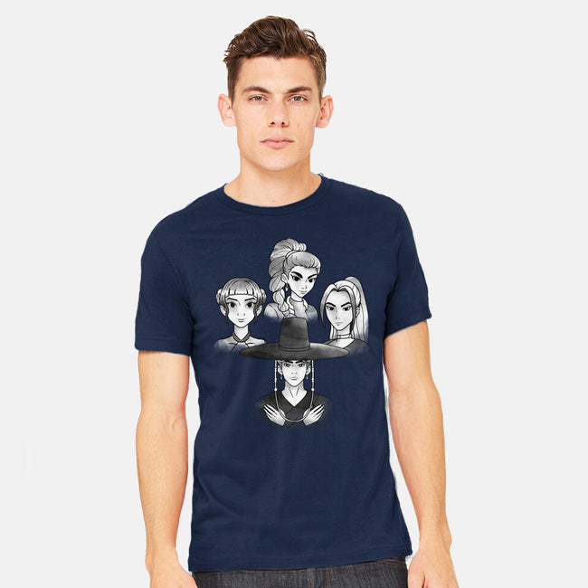 Demon And The Hunters-Mens-Heavyweight-Tee-dandingeroz