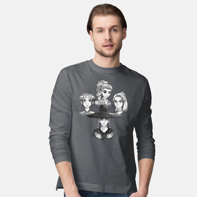Demon And The Hunters-Mens-Long Sleeved-Tee-dandingeroz