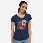 Nuu Slap-Womens-V-Neck-Tee-demonigote