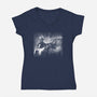 Professional Under The Rain-Womens-V-Neck-Tee-zascanauta