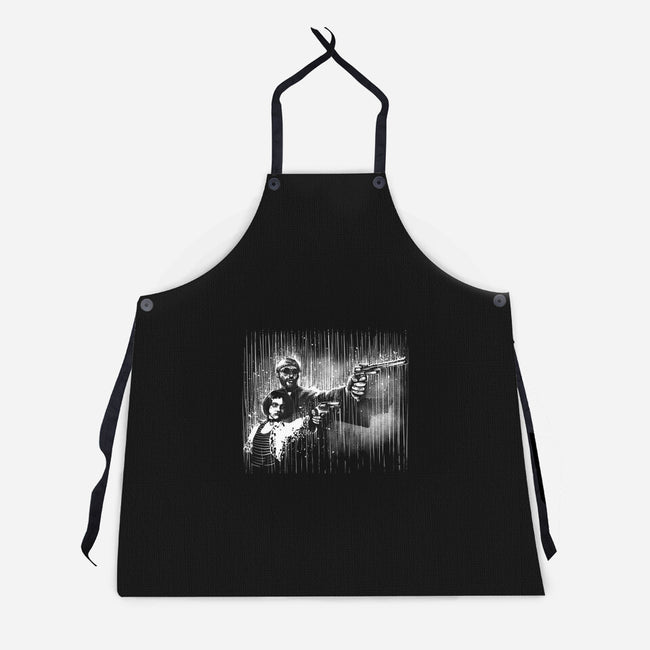 Professional Under The Rain-Unisex-Kitchen-Apron-zascanauta