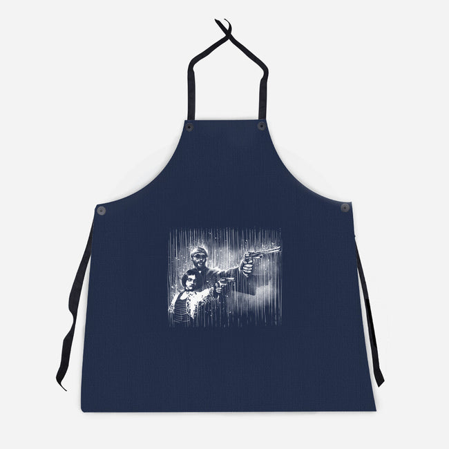 Professional Under The Rain-Unisex-Kitchen-Apron-zascanauta