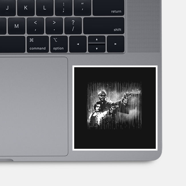 Professional Under The Rain-None-Glossy-Sticker-zascanauta