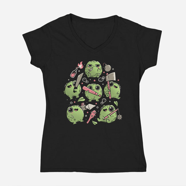 Don’t Mess With Me-Womens-V-Neck-Tee-koalastudio
