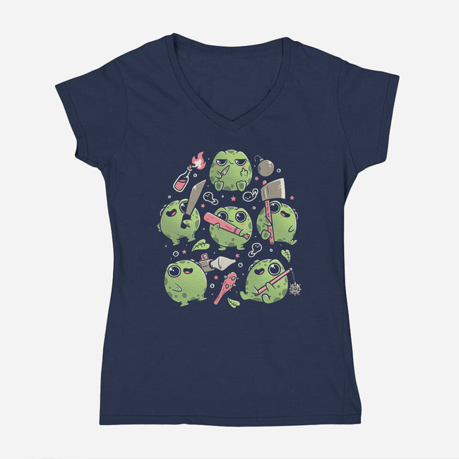 Don’t Mess With Me-Womens-V-Neck-Tee-koalastudio