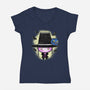 Leader Of The Saja Boys-Womens-V-Neck-Tee-palmstreet
