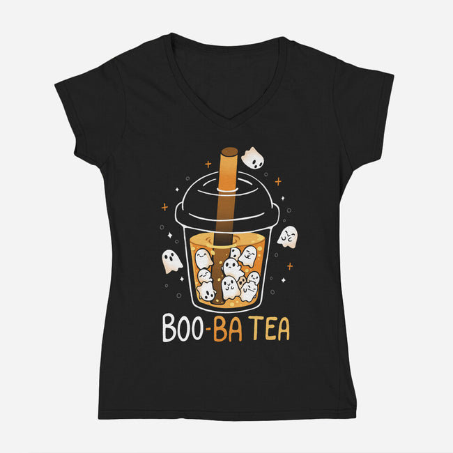 Boo-Ba Tea-Womens-V-Neck-Tee-Vallina84