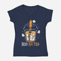Boo-Ba Tea-Womens-V-Neck-Tee-Vallina84