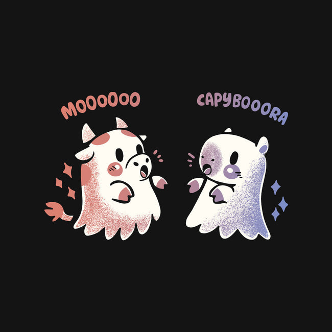 Spooky Capy And Cow-Youth-Crew Neck-Sweatshirt-TechraNova