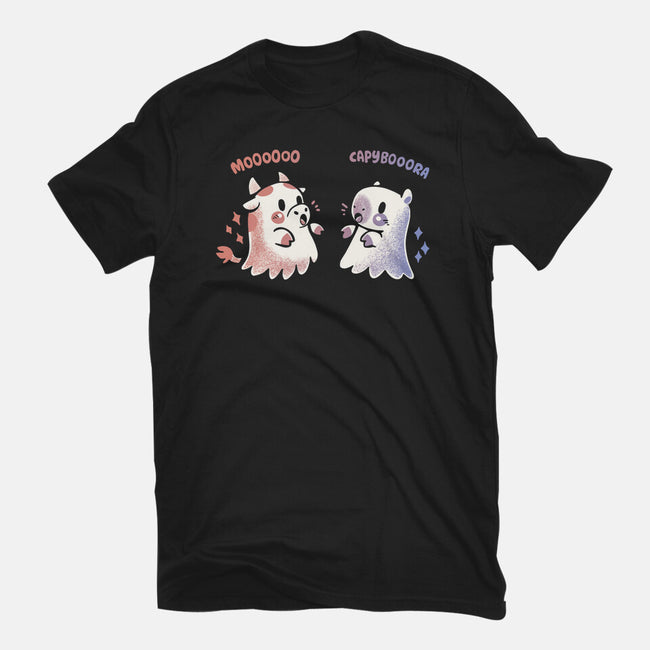 Spooky Capy And Cow-Womens-Fitted-Tee-TechraNova