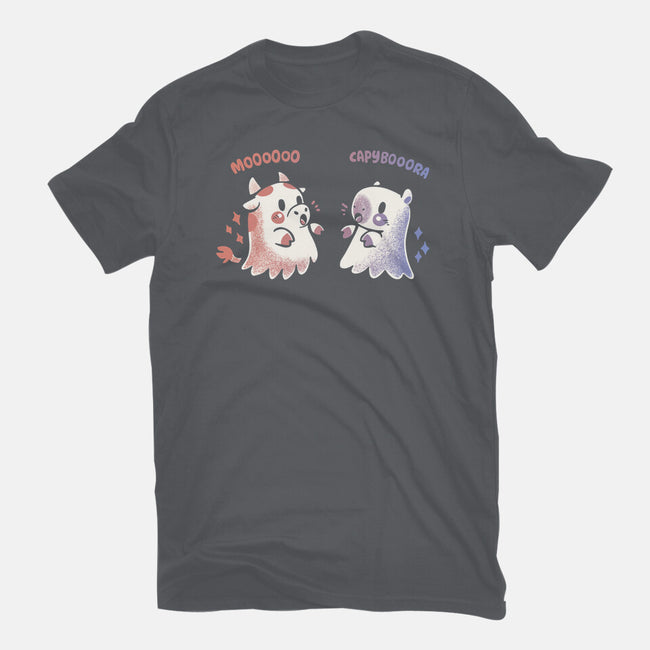 Spooky Capy And Cow-Womens-Fitted-Tee-TechraNova