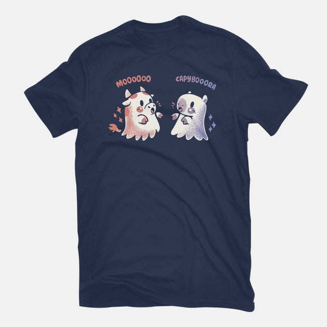 Spooky Capy And Cow-Womens-Fitted-Tee-TechraNova