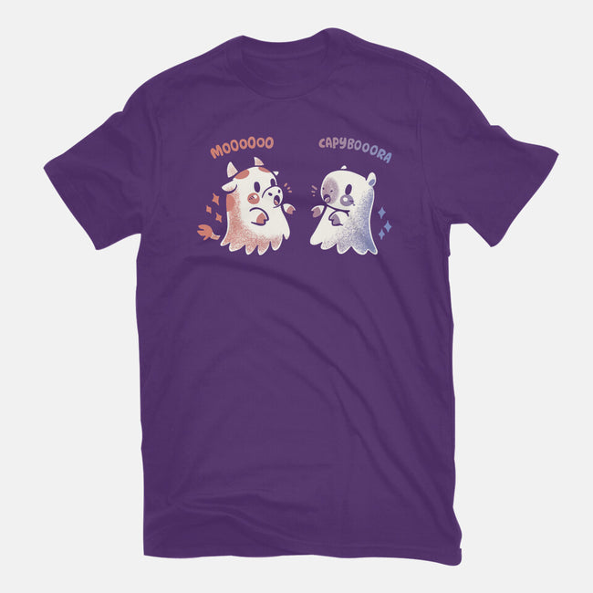 Spooky Capy And Cow-Womens-Fitted-Tee-TechraNova