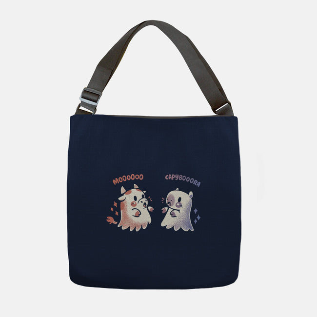Spooky Capy And Cow-None-Adjustable Tote-Bag-TechraNova
