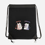 Spooky Capy And Cow-None-Drawstring-Bag-TechraNova