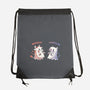 Spooky Capy And Cow-None-Drawstring-Bag-TechraNova