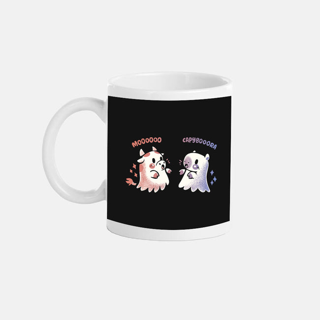 Spooky Capy And Cow-None-Mug-Drinkware-TechraNova