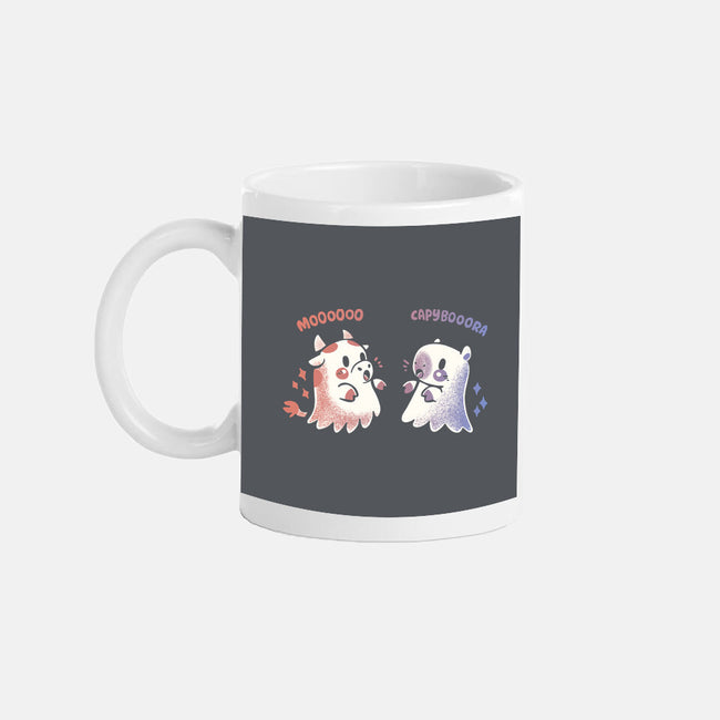 Spooky Capy And Cow-None-Mug-Drinkware-TechraNova