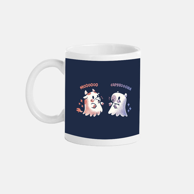 Spooky Capy And Cow-None-Mug-Drinkware-TechraNova