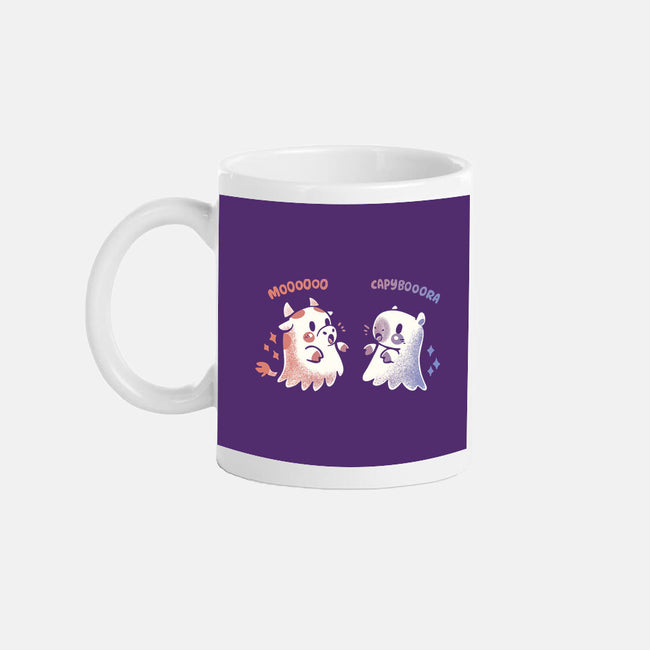 Spooky Capy And Cow-None-Mug-Drinkware-TechraNova