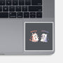 Spooky Capy And Cow-None-Glossy-Sticker-TechraNova