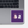 Spooky Capy And Cow-None-Glossy-Sticker-TechraNova