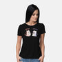Spooky Capy And Cow-Womens-Basic-Tee-TechraNova