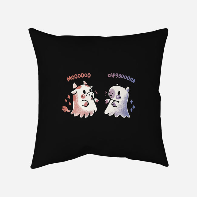 Spooky Capy And Cow-None-Removable Cover w Insert-Throw Pillow-TechraNova