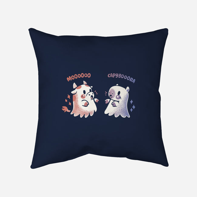 Spooky Capy And Cow-None-Removable Cover w Insert-Throw Pillow-TechraNova