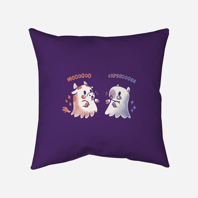 Spooky Capy And Cow-None-Removable Cover w Insert-Throw Pillow-TechraNova