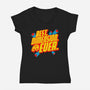 Peace Dimension-Womens-V-Neck-Tee-Getsousa!