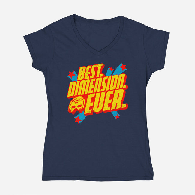 Peace Dimension-Womens-V-Neck-Tee-Getsousa!