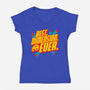 Peace Dimension-Womens-V-Neck-Tee-Getsousa!
