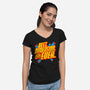 Peace Dimension-Womens-V-Neck-Tee-Getsousa!