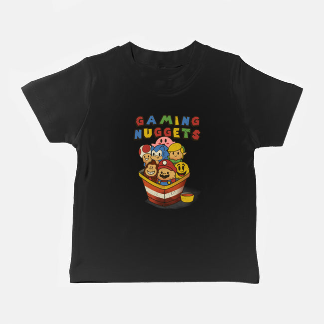 Gaming Nuggets-Baby-Basic-Tee-dandingeroz