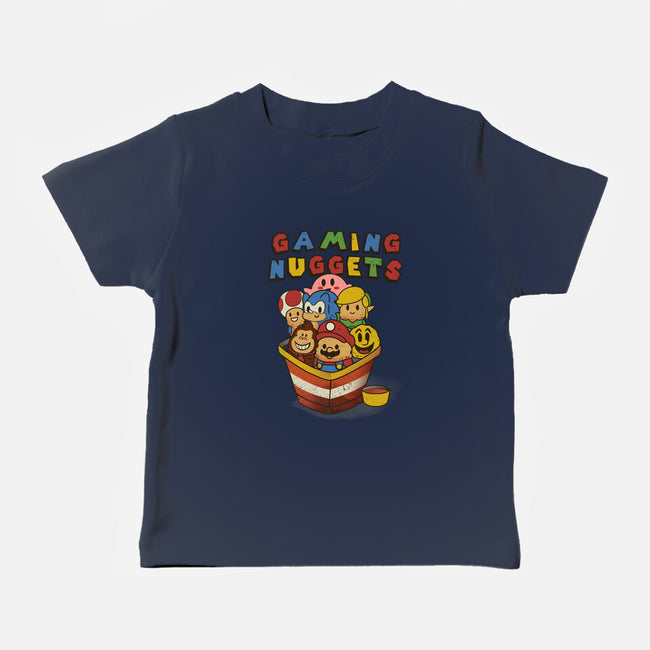 Gaming Nuggets-Baby-Basic-Tee-dandingeroz