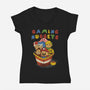 Gaming Nuggets-Womens-V-Neck-Tee-dandingeroz