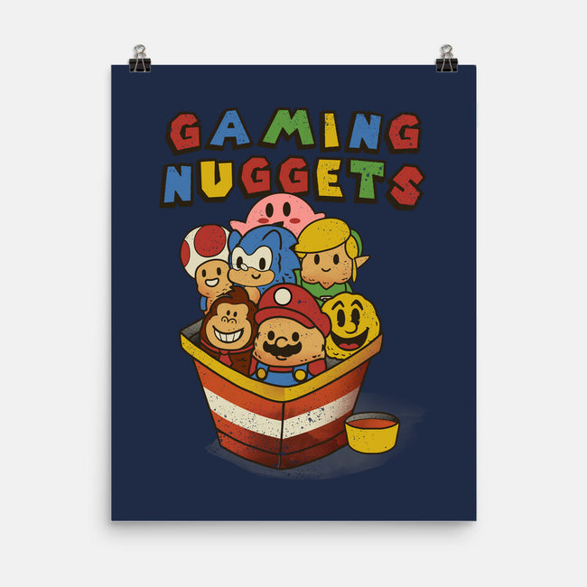Gaming Nuggets-None-Matte-Poster-dandingeroz