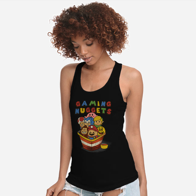 Gaming Nuggets-Womens-Racerback-Tank-dandingeroz