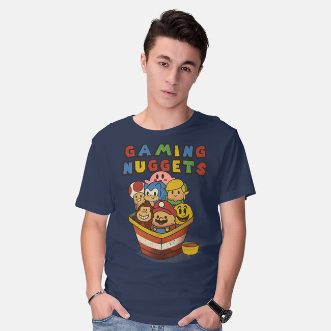 Gaming Nuggets-Mens-Basic-Tee-dandingeroz