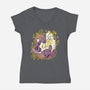 The Kiss-Womens-V-Neck-Tee-Freecheese