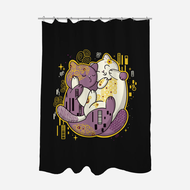 The Kiss-None-Polyester-Shower Curtain-Freecheese