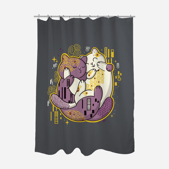 The Kiss-None-Polyester-Shower Curtain-Freecheese