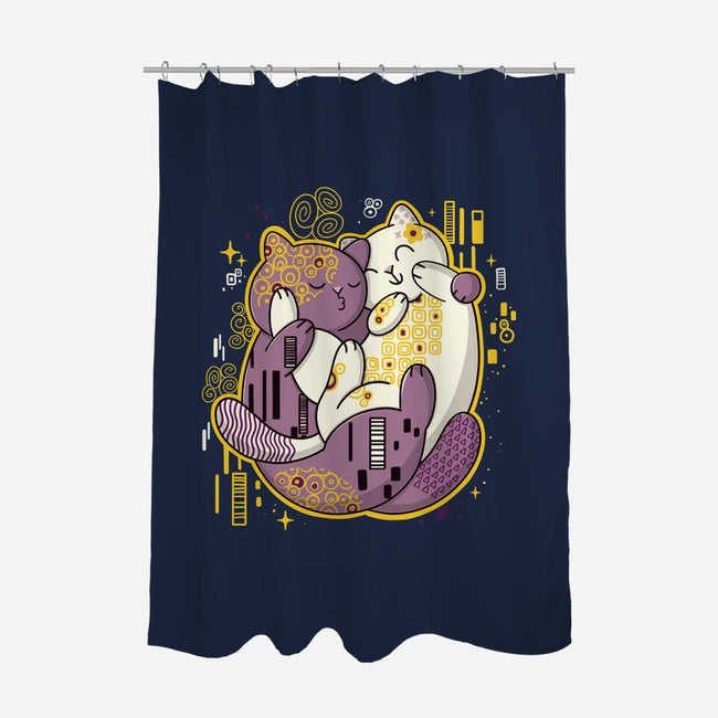 The Kiss-None-Polyester-Shower Curtain-Freecheese