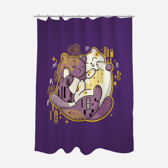 The Kiss-None-Polyester-Shower Curtain-Freecheese
