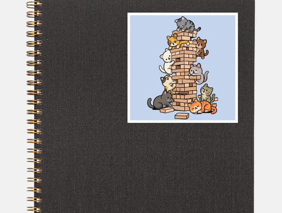 Cat Jenga Tower