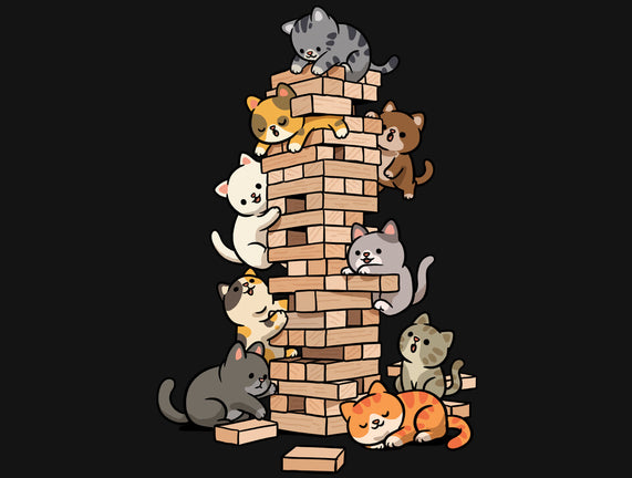 Cat Jenga Tower