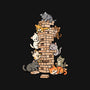 Cat Jenga Tower-Youth-Crew Neck-Sweatshirt-GoshWow