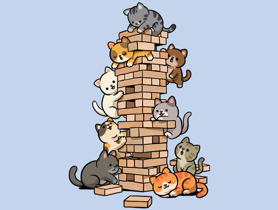 Cat Jenga Tower